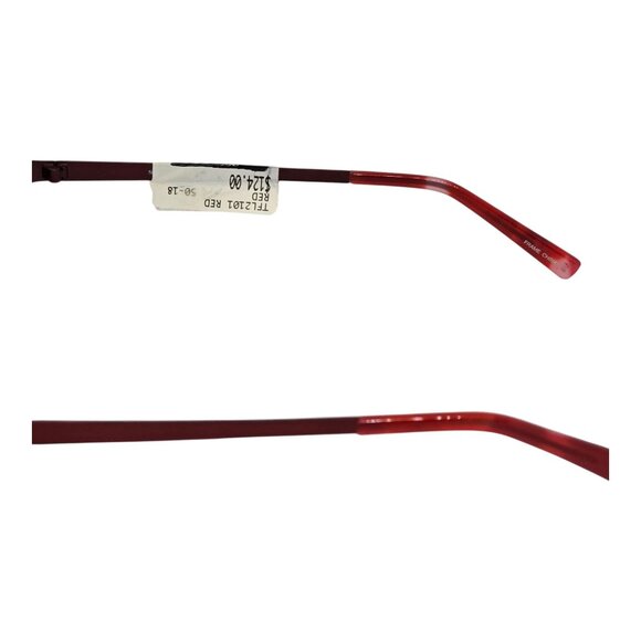 T-Flex 2101 Red Flex Titanium Eyeglass Frames 50-18-135 Lightweight - Picture 9 of 11